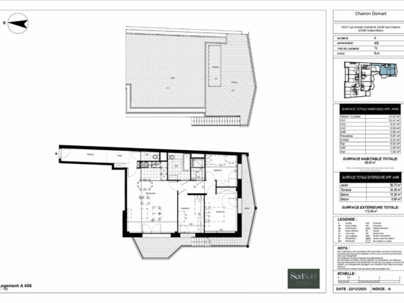 Appartement 5 pièces 89 m² · à Aubervilliers · 89 m² · 549 498 €